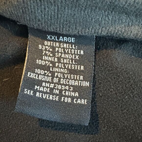 GH BASS EARTH Men’s Size Large Jacket Softshell Fleece Lined Full Zip Pockets - Picture 5 of 7